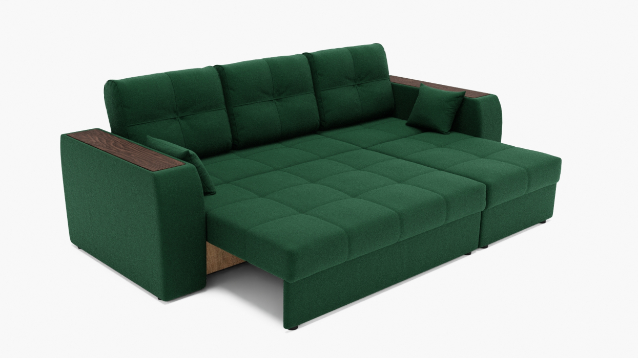 Диваны угловые в гостиную, Угловой диван Сенатор-2 ППУ, велюр