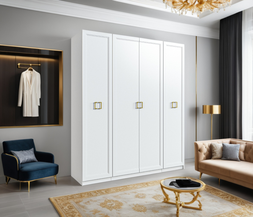 Для одежды, Шкаф четырехдверный Ассоль/Макс 2000 мм