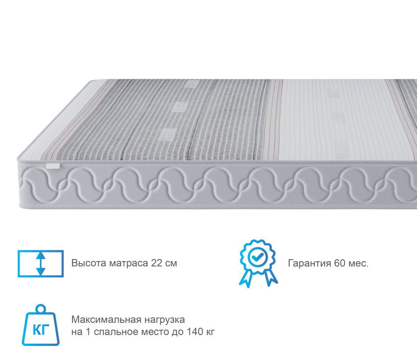 Другие размеры, Матрас Тропикана-Агама в чехле Magnetic 1200х2000