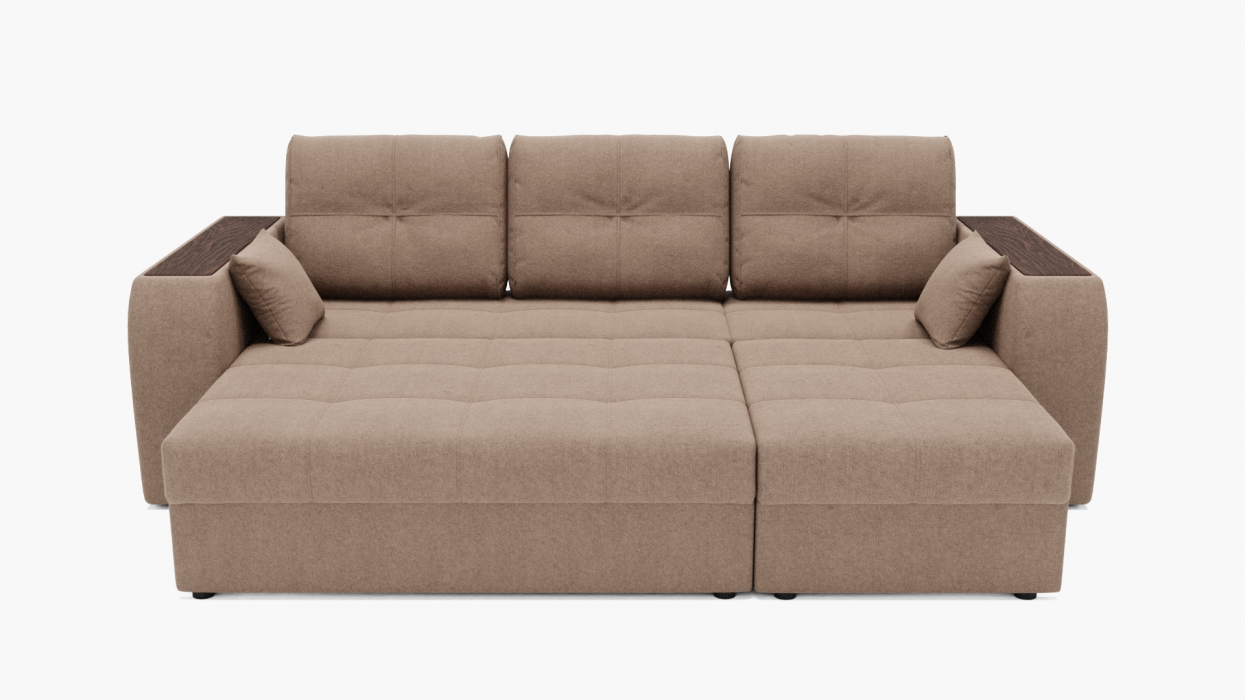 Диваны угловые в гостиную, Угловой диван Сенатор-2 ППУ, велюр