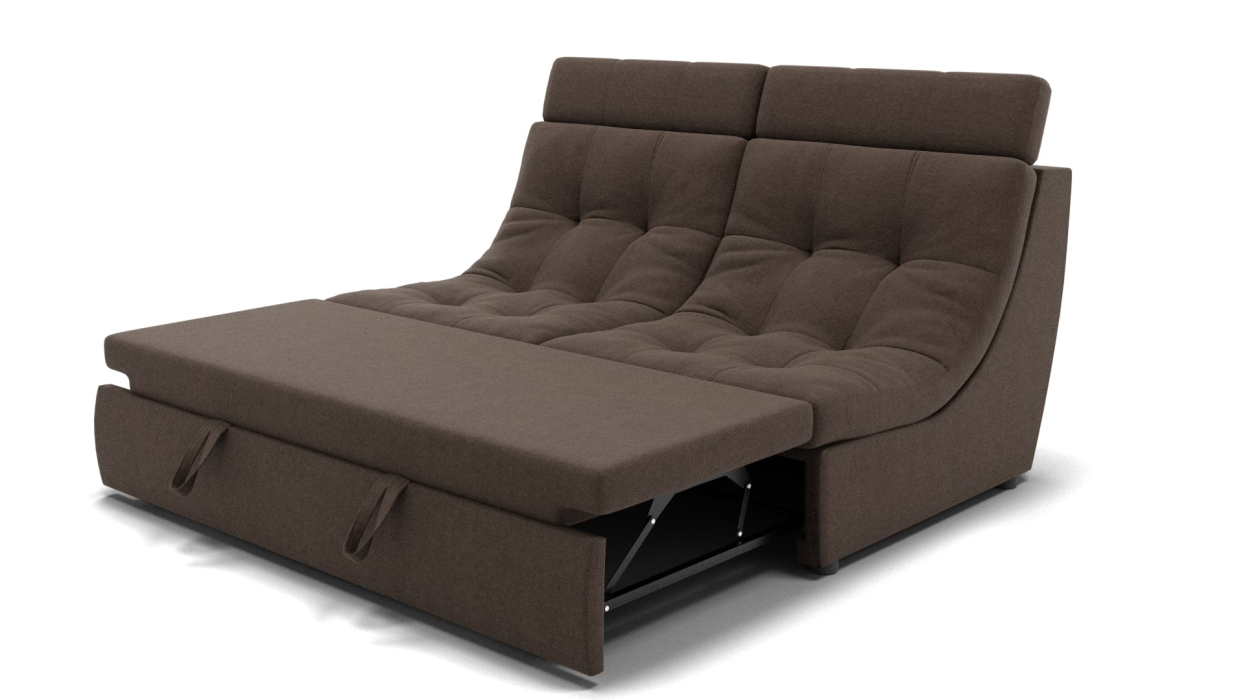 Диваны кровати со спальным местом, Прямой диван Монако-1 ППУ, велюр