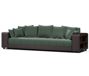 Диван-кровать Дубай еврокнижка,велюр+экокожа