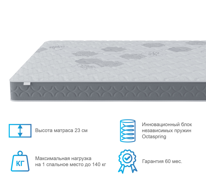 1400 x 2000, Матрас Корсика-Эффект в скрутке 1400х2000