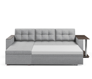 Диван-кровать угловой Атланта со столом дельфин,рогожка