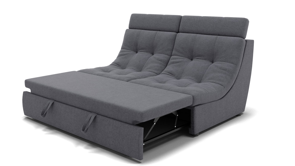 Диваны кровати со спальным местом, Прямой диван Монако-1 ППУ, велюр