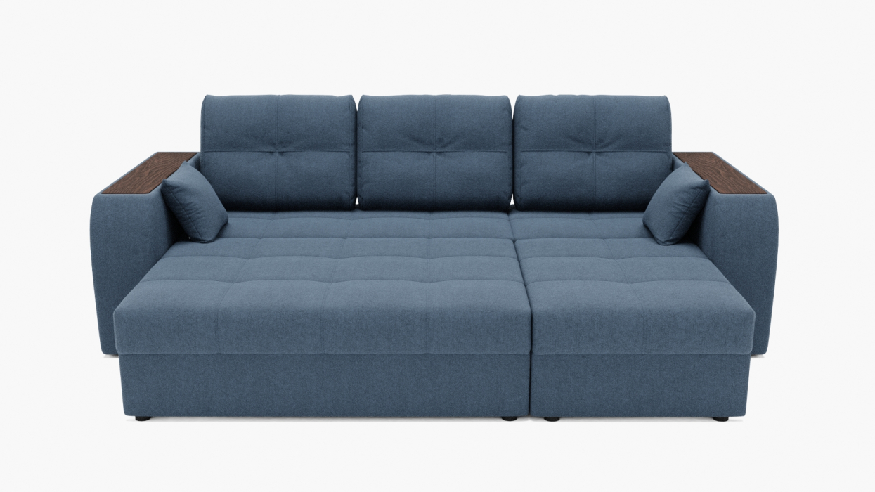 Диваны угловые в гостиную, Угловой диван Сенатор-2 ППУ, велюр