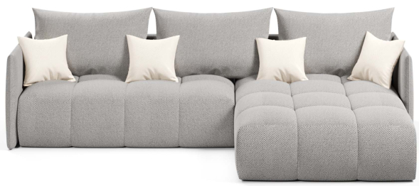 Диван угловой Лагуна еврокнижка, велюр