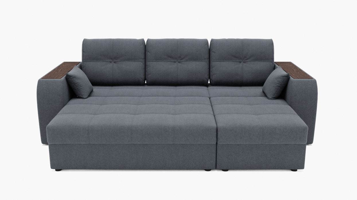 Диваны угловые в гостиную, Угловой диван Сенатор-2 ППУ, велюр