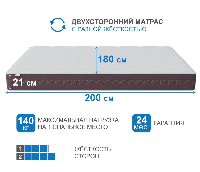 1800 x 2000, Матрас Корсика-Олимпик 1800х2000